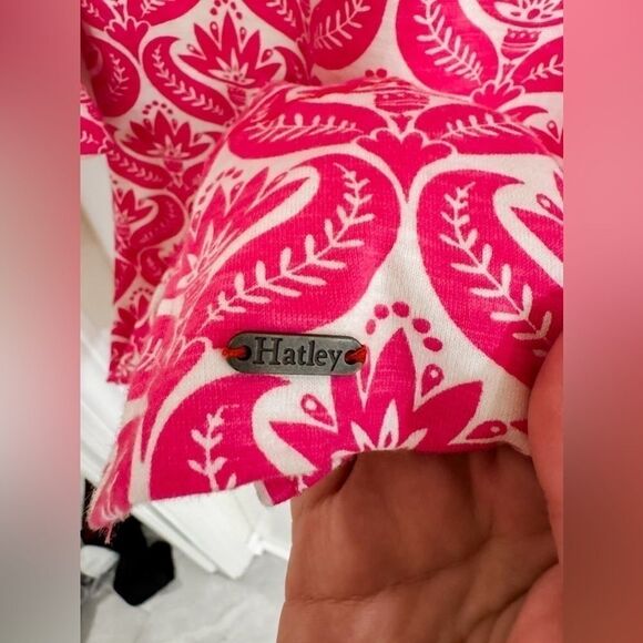 Hatley Cotton Boatneck Shift Dress 3/4 Sleeves in Floral Print Sz Small LIKE NEW - Picture 4 of 4